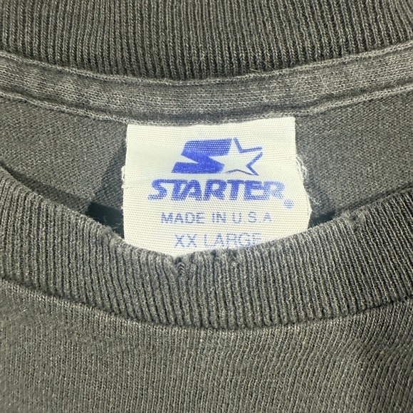 Vintage Oakland Raiders Shirt Mens 2XL Black NFL Football Brown 81 Starter 90s - Picture 4 of 10